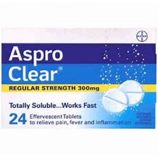 Aspro Clear Pain Relief 24 Soluble Tablets