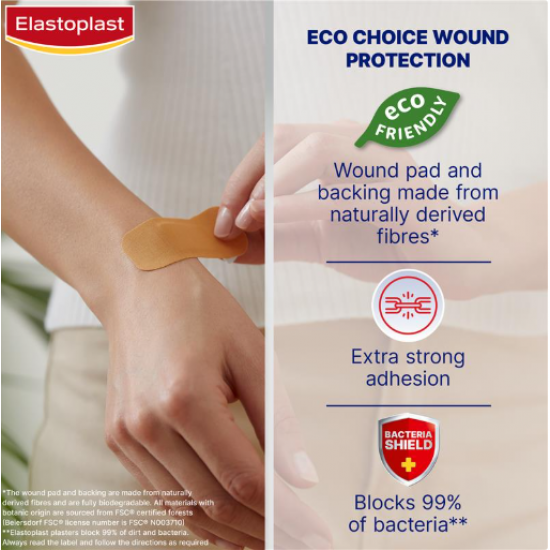 Elastoplast Green & Protect Dressing Length 1m x 6cm 10 Pack