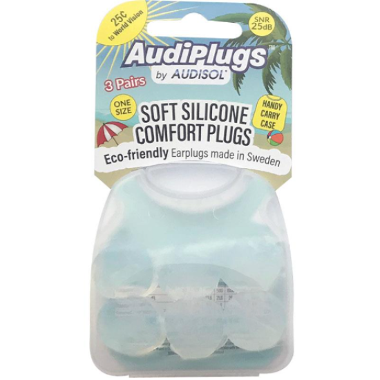 Audiplugs Soft Silicone Comfort 3 Pairs