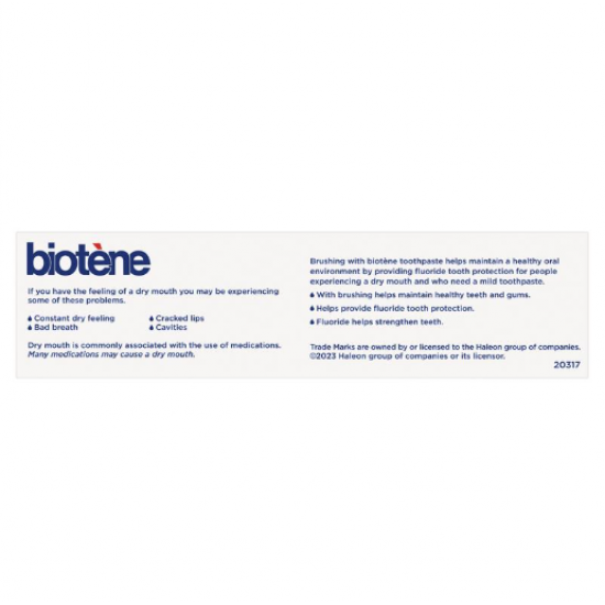 Biotene Dry Mouth Relief Fluoride Toothpaste Fresh Mint 120g