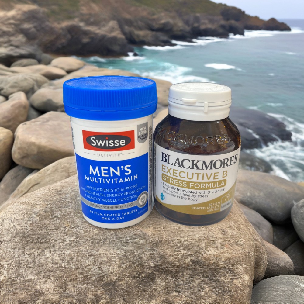 Swisse Men’s Multivitamin Tablets & Blackmores Executive B Stress 