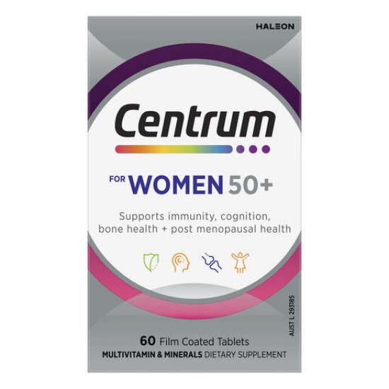 Centrum For Women 50+ Tablets Qty 60