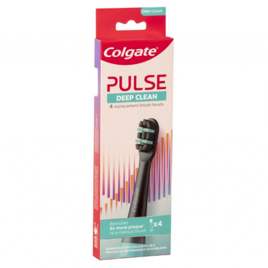 Colgate Electric Toothbrush Pulse Deep Clean Refills 4 Pack