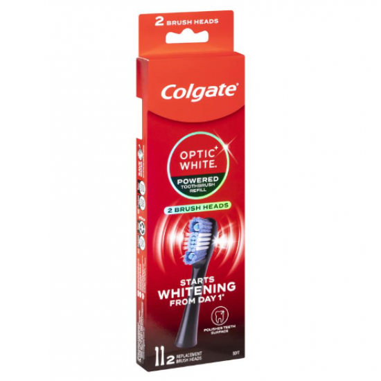 Colgate Optic White Power Toothbrush Refill Soft 2 Pack