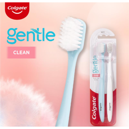 Colgate Toothbrush Gentle Clean 2 Pack