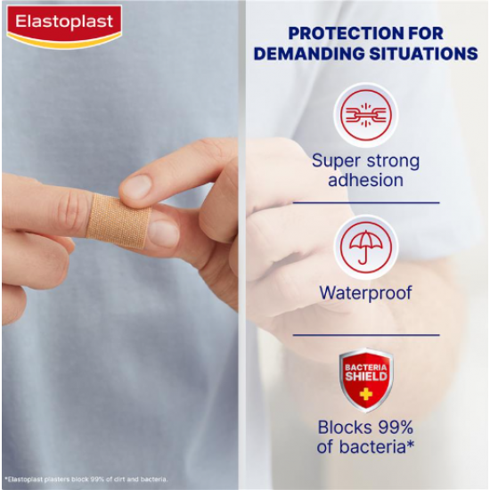 Elastoplast Extra Tough Fabric Strips 50 Pack