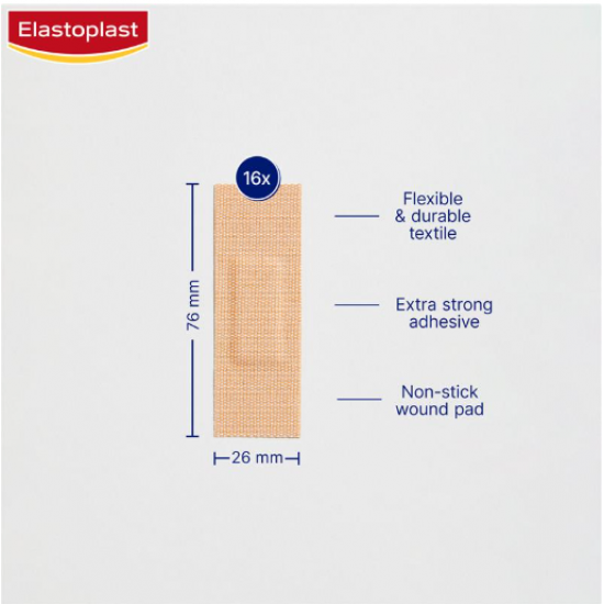 Elastoplast Extra Tough Waterproof Plasters Cut To Size 80cm x 6cm