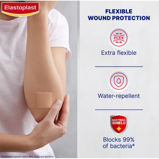 Elastoplast Flexible Fabric Dressing Length 6cmx10cm 10 Pack