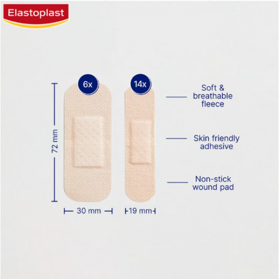 Elastoplast Sensitive Skin Tone Plasters 20 Light