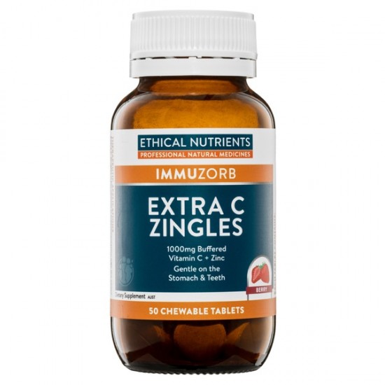 Ethical Nutrients Extra C Zingles Berry 50 Tablets