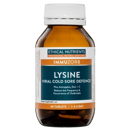 Ethical Nutrients Lysine Cold Sore Defence 60 Tablets