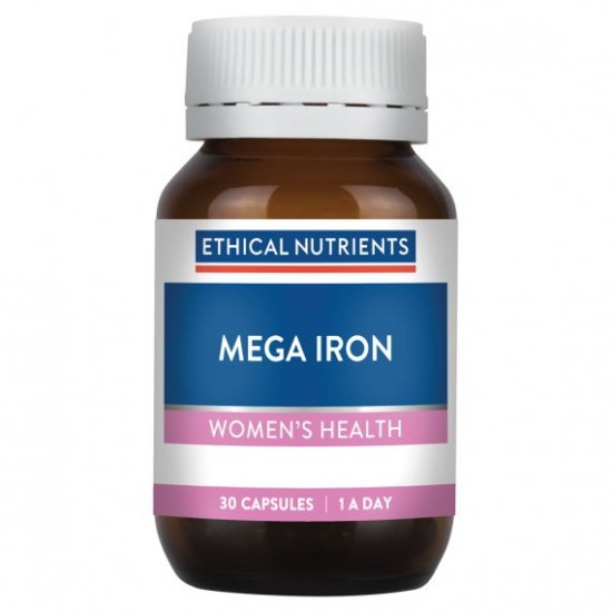 Ethical Nutrients Mega Iron with Activated B Vitamin 30 Capsules