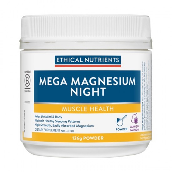 Ethical Nutrients Mega Magnesium Night 126g Powder