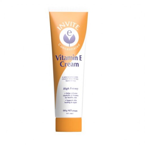 Invite E Concentrated Vitamin E Cream 100g