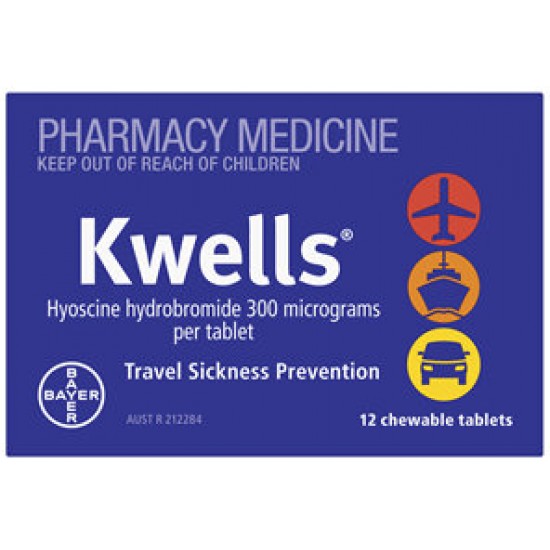 Kwells Adult Tablet Chewable 12 Pack