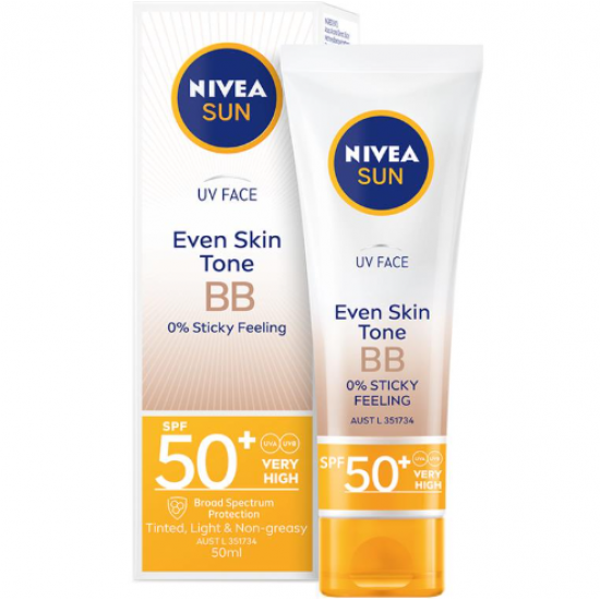 NIVEA Sun UV Face Sunscreen BB Cream SPF50 50ml