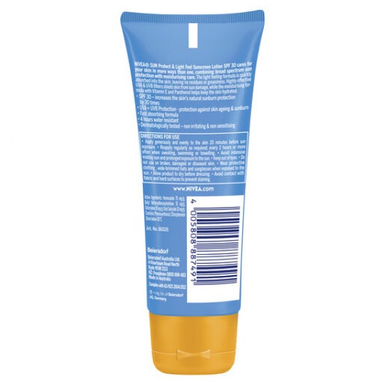 NIVEA Sun Protect & Light Feel SPF30 Sunscreen Lotion 100ml