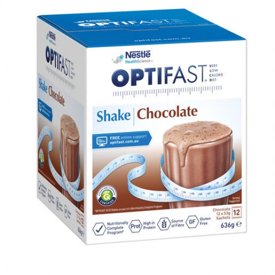 OPTIFAST VLCD Shake Chocolate 12 Pack 636g