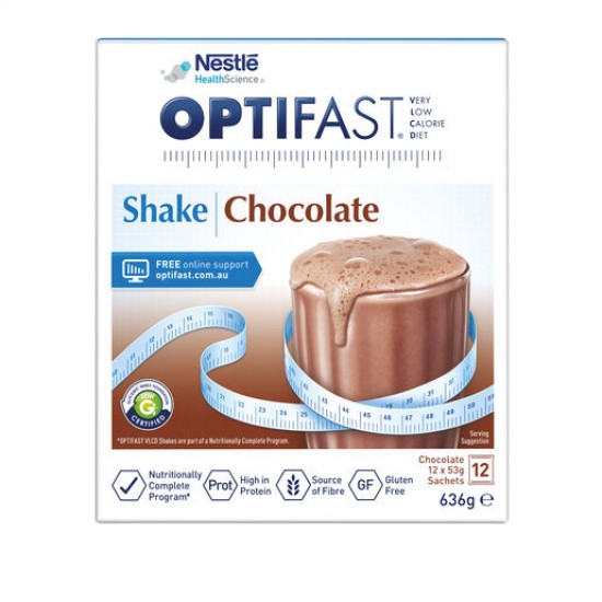 OPTIFAST VLCD Shake Chocolate 12 Pack 636g