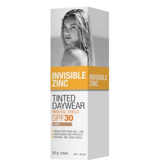 Invisible Zinc Tinted Daywear Light SPF 30+ 50g