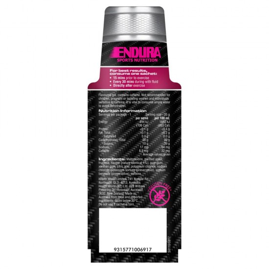 Endura Sports Energy Gel Raspberry 35g