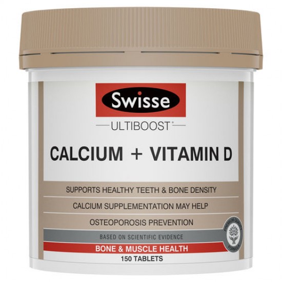 Swisse Ultiboost Calcium + Vitamin D 150 Tablets