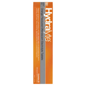 Hydralyte Effervescent Electrolyte Tablets Orange Flavoured 20 Tablets-1